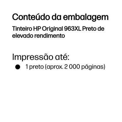 HP Ink 963XL / 3JA30AE preto XL - imagem 4
