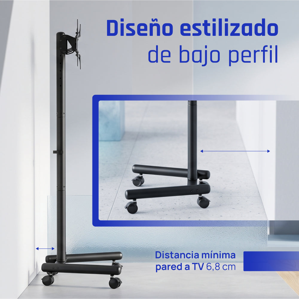 Suporte TV iggual SRTV55 suelo ruedas 13"-55" 20kg - imagem 11