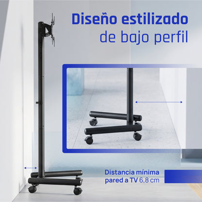 Suporte TV iggual SRTV55 suelo ruedas 13"-55" 20kg - imagem 11
