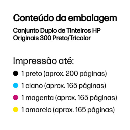 HP Ink 300 / CN637EE BK,C,M,e Multipack - imagem 4