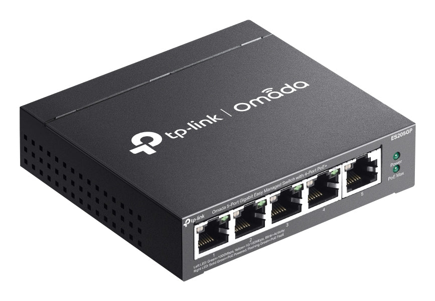 Switch de Rede TP-Link ES205GP 4xGb PoE+ 1xGb 65W Desktop - imagem 8