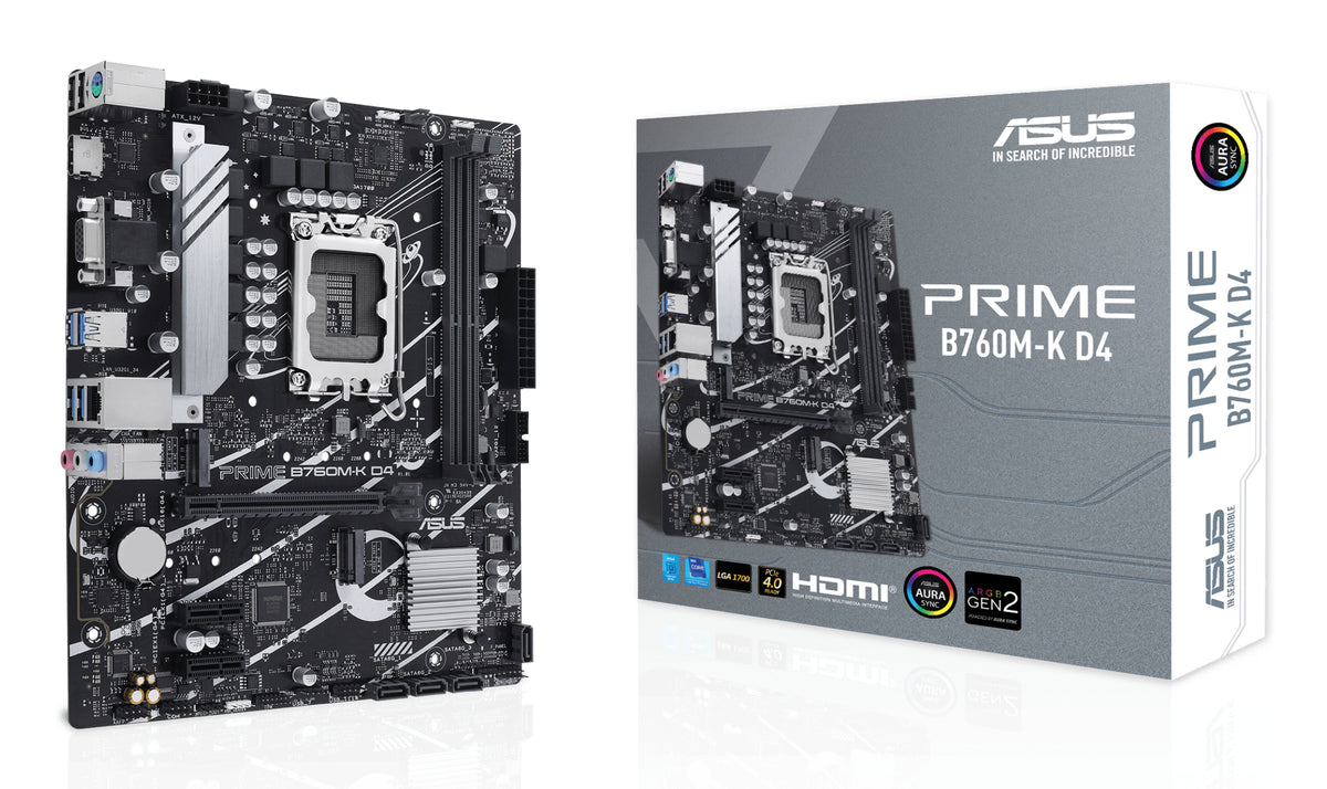 ASUS Placa Base PRIME B760M-K D4 mATX 1700