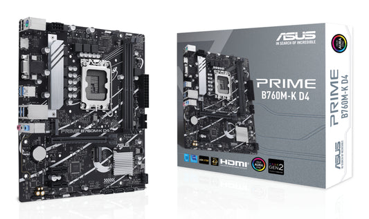 ASUS Placa Base PRIME B760M-K D4 mATX 1700