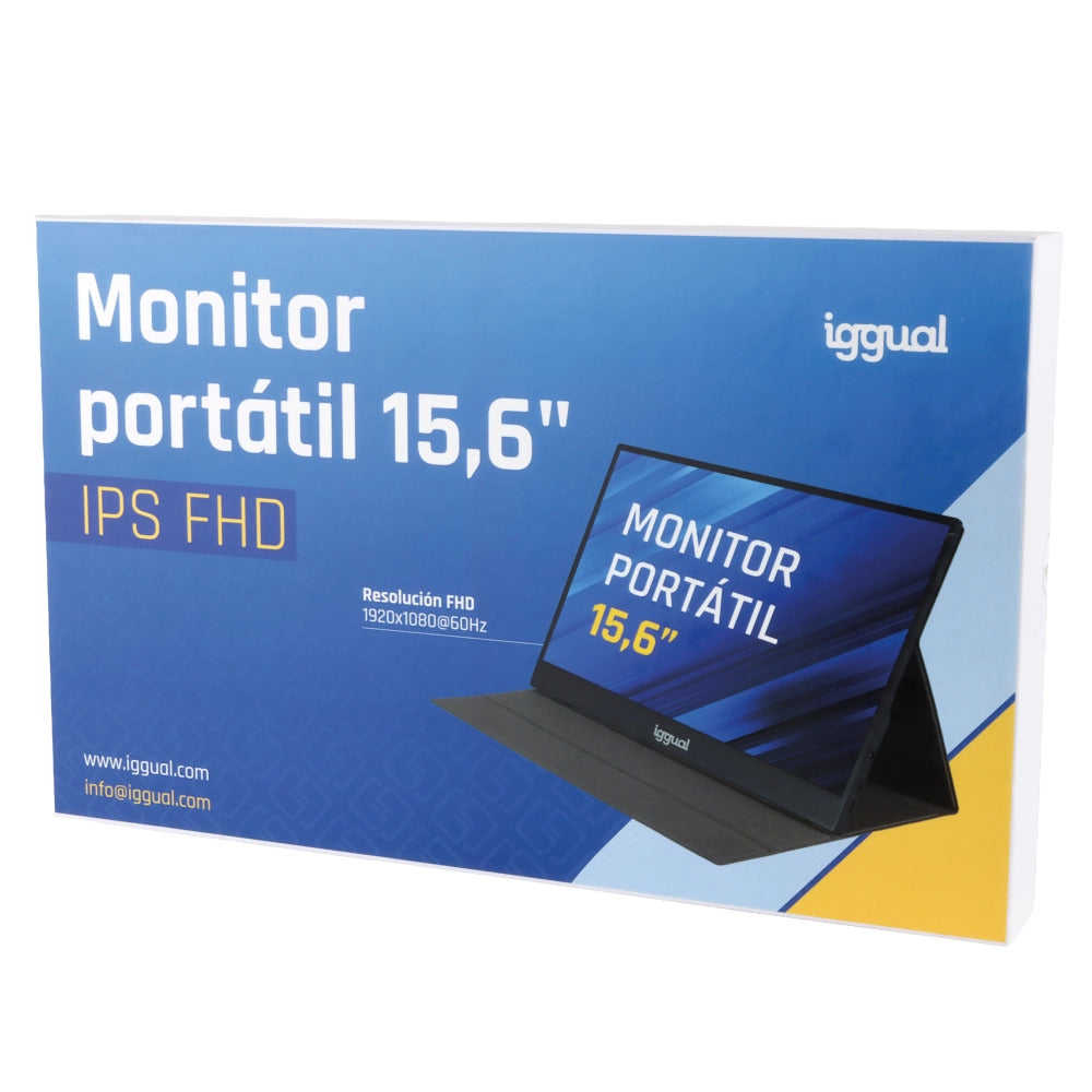 Monitor iggual Portátil 15,6" IPS FHD USB-C Bolsa - imagem 9