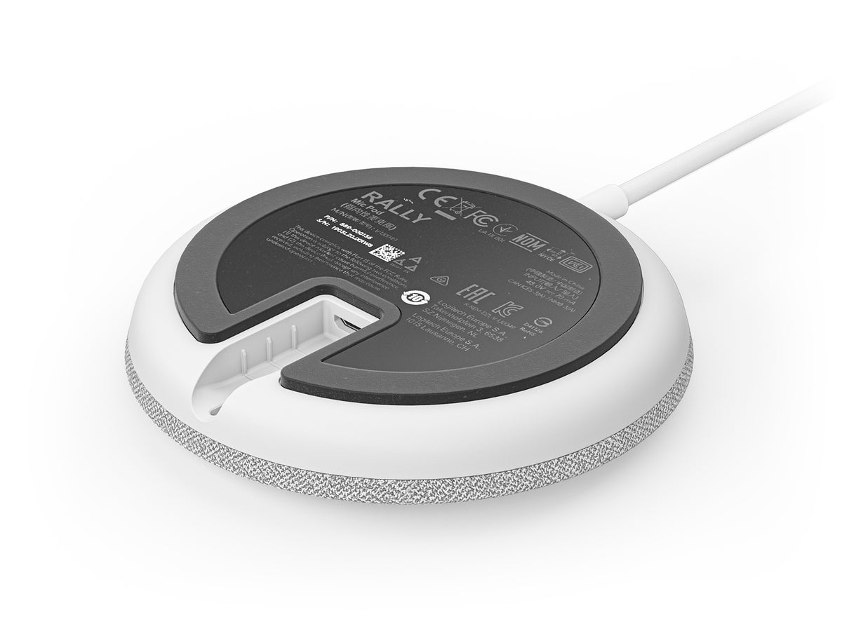 Sistema de Videoconferência Logitech Microphone Rally Mic Pod / 952-000038 branco - imagem 3