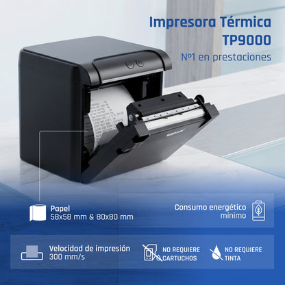 Impressora iggual Térmica TP9000 USB+RJ45+RJ45RS232 - imagem 6