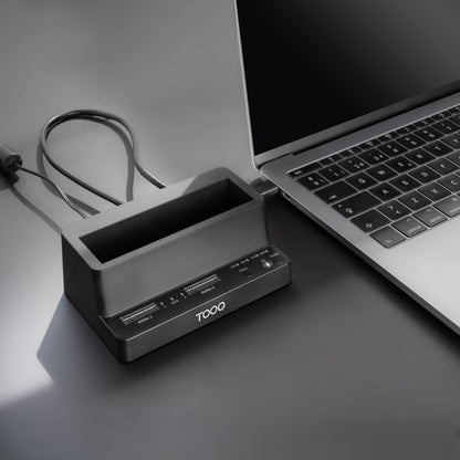 Caixa para Disco Tooq DockStation 2xSSD M.2NVMe+SATA 2.5/3.5 Clone - imagem 4