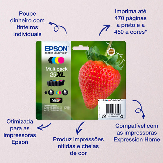 Epson Ink 29 / C13T29864012 BK,C,M,e Multipack