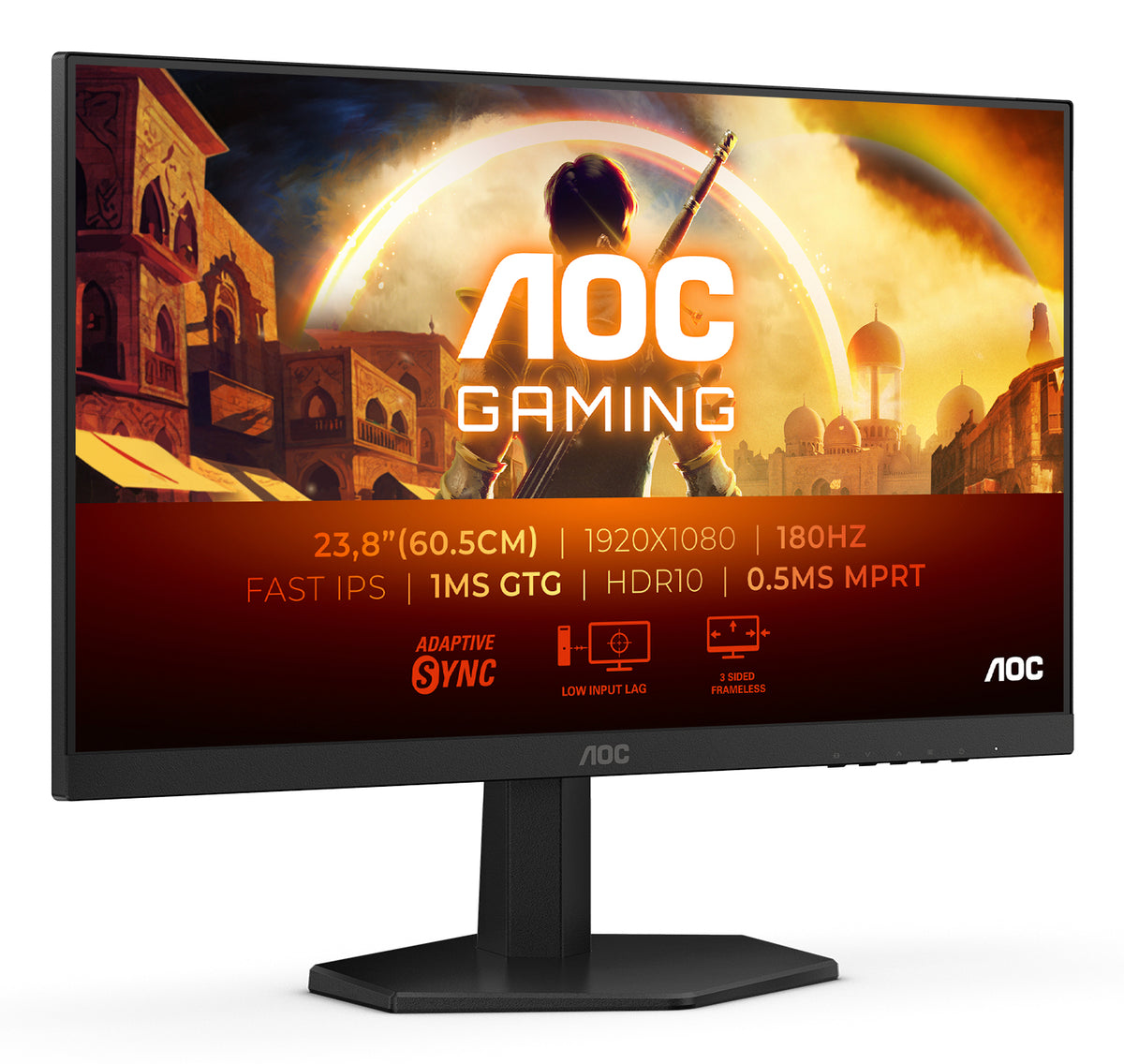 Monitor AOC 24G42E 23.8"IPS FHD 180hz 1ms HDMI DP - imagem 6