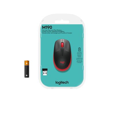 Rato Logitech M190 / 910-005908 vermelho - imagem 7