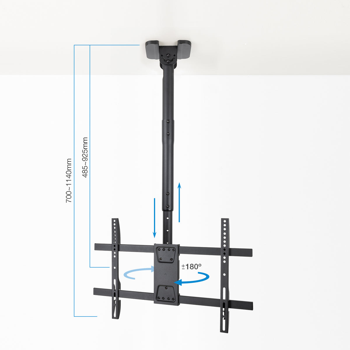 Suporte TV Tooq LPCE1186TSLI-B Teto TV 43"-86" - imagem 8