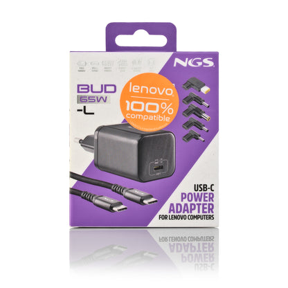 Carregador para Portátil NGS PACK CARGA USBC 65W+CABL 1,5M+5 CLAVIJ LENOVO - imagem 17