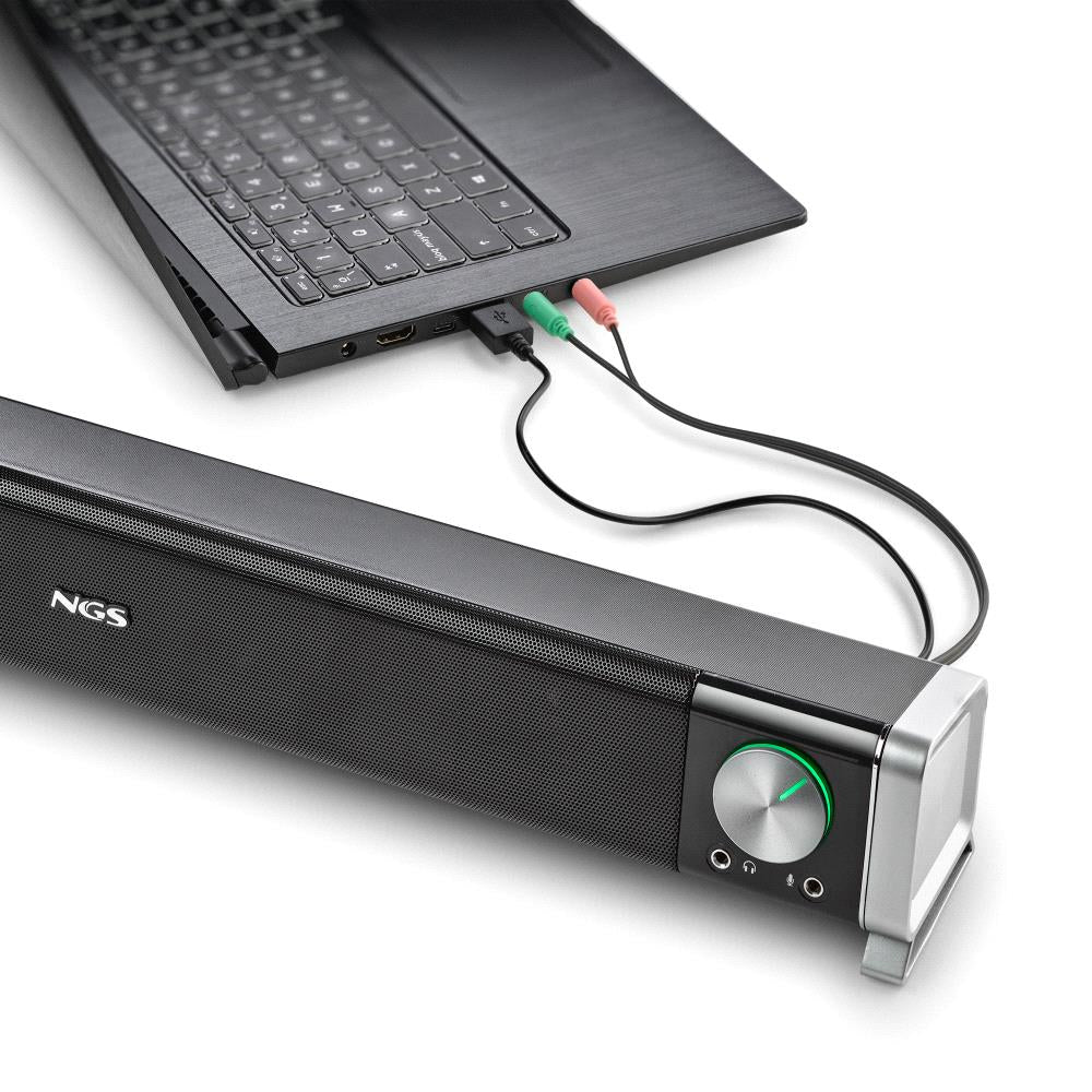 Coluna NGS Barra de Som PC Sem Fios 200W BT - imagem 9