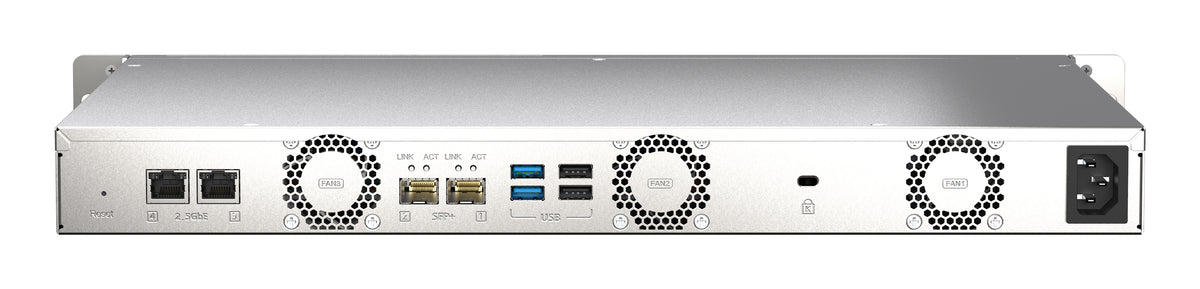 NAS QNAP TS-435XEU/ 4 Bahías 3.5"- 2.5"/ 4GB DDR4/ Formato Rack 1U
