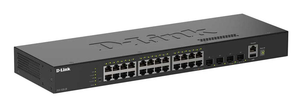 Switch de Rede D-Link DGS-1530-28/E 24xG 4x10G SFP+