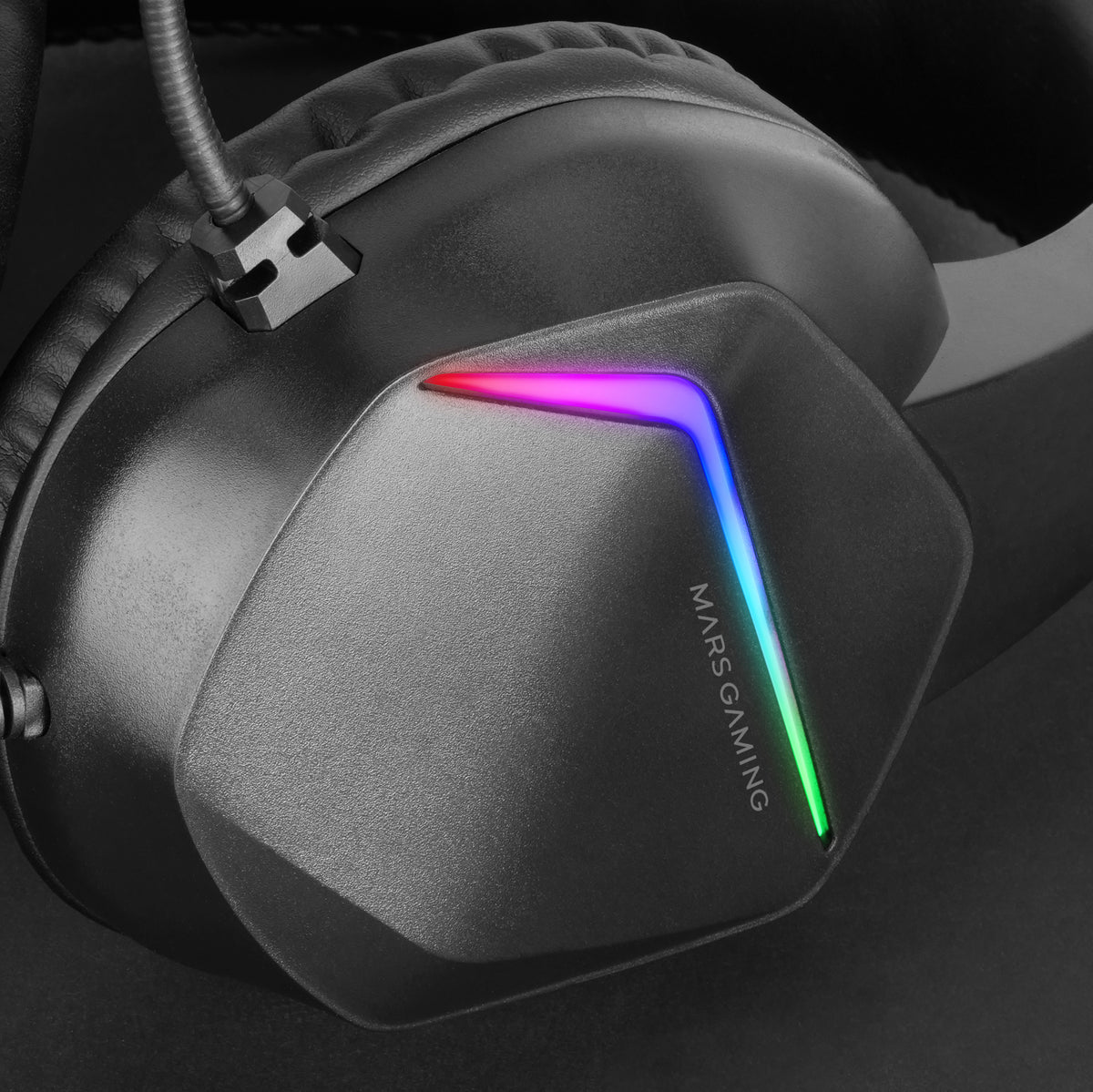 Auscultadores Mars Gaming Aur+micro MH122 FRGB Cancel.ruid Black - imagem 8