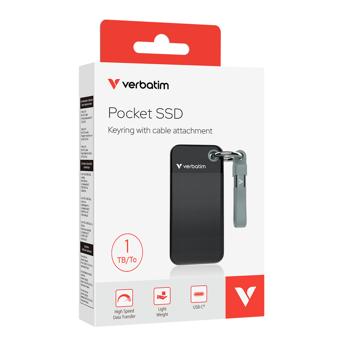 Disco SSD Verbatim External Pocket 1TB / 32190 preto, cinzento - imagem 2