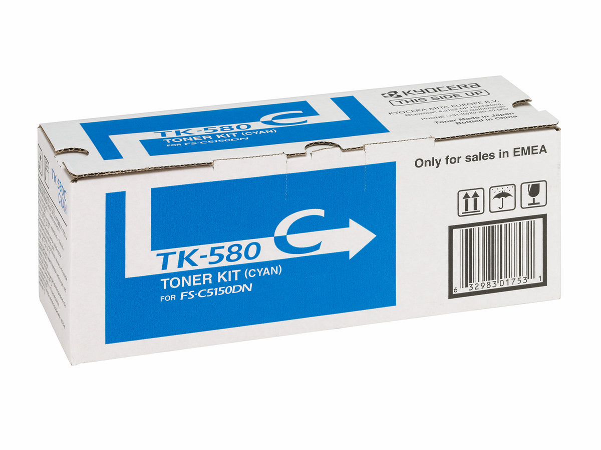 KYOCERA Toner TK-580C / 1T02KTCNL0 Cyan Standard - imagem 6