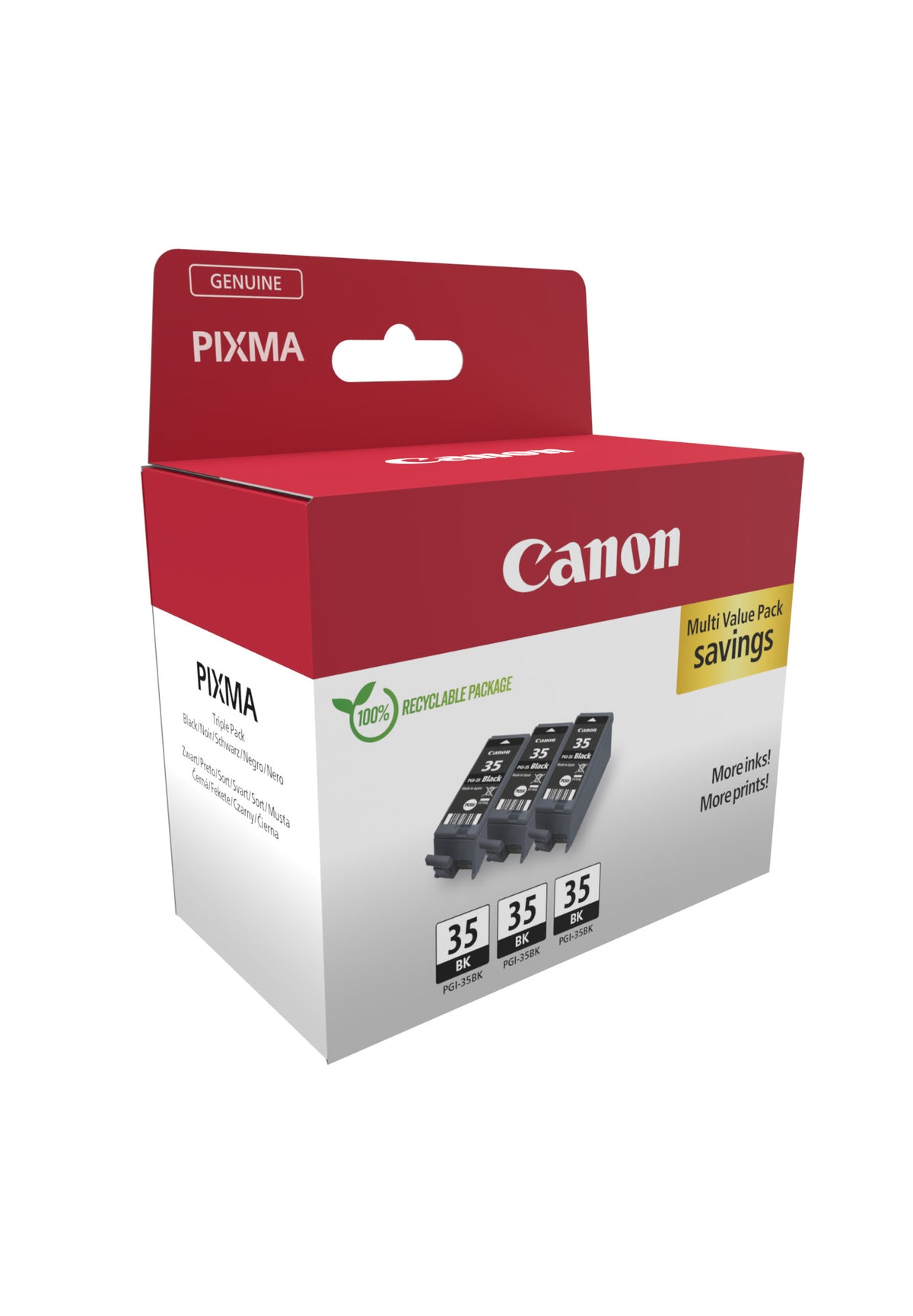 Canon Ink PGI-35 / 1509B028 preto 3-Pack - imagem 10