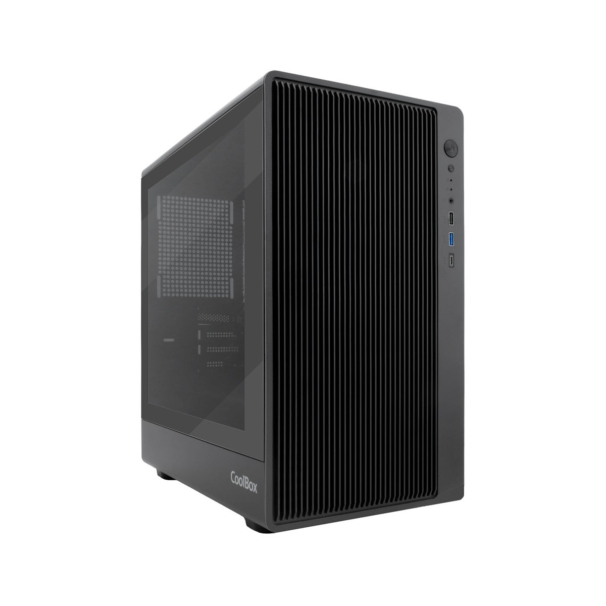 Caixa de Computador Coolbox Caja Gaming MATX GM350 DARKFACE USB-C 3.2