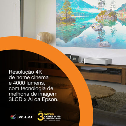 Projetor Epson Lifestudio Grand EH-LS670W / V11HB82040 branco - imagem 9