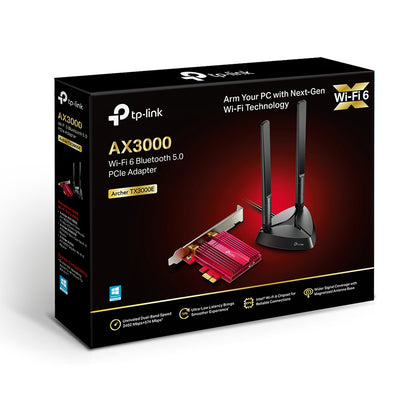 Adaptador de Rede TP-Link TX3000E / ARCHER TX3000E preto, vermelho - imagem 3