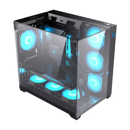 Caixa de Computador Hiditec Caja Atx Gaming Sky preto USB 3.1 TYPE-C - imagem 6