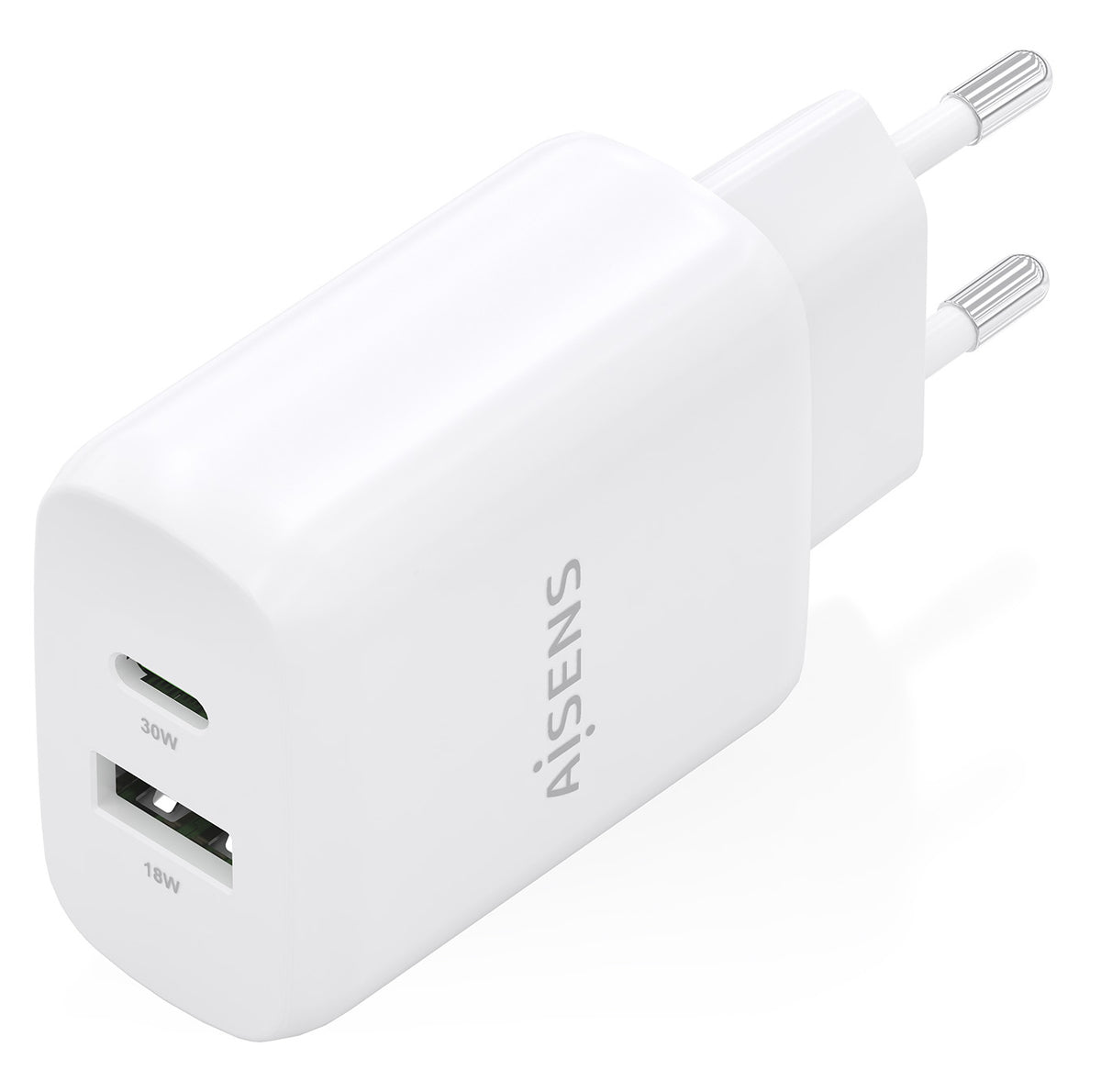 Carregador Aisens GaN 30W USB-C PD3.0 QC4.0 USB-A - imagem 3