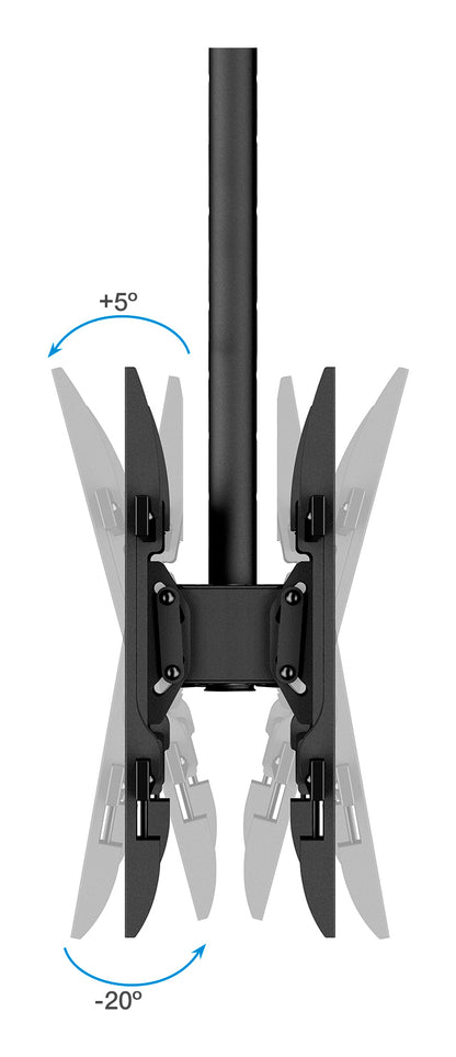 Suporte TV Tooq LPCE2286TSLI-XL-B Teto 2 TV 43"-86" - imagem 9