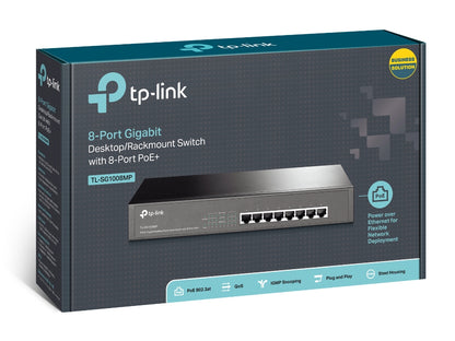 Switch de Rede TP-LINK TL-SG1008MP 8xGB PoE+ - imagem 16