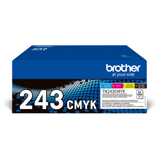 toner Original Brother TN-243CMYK Multipack/ Cian/ Magenta/ Amarillo/ preto