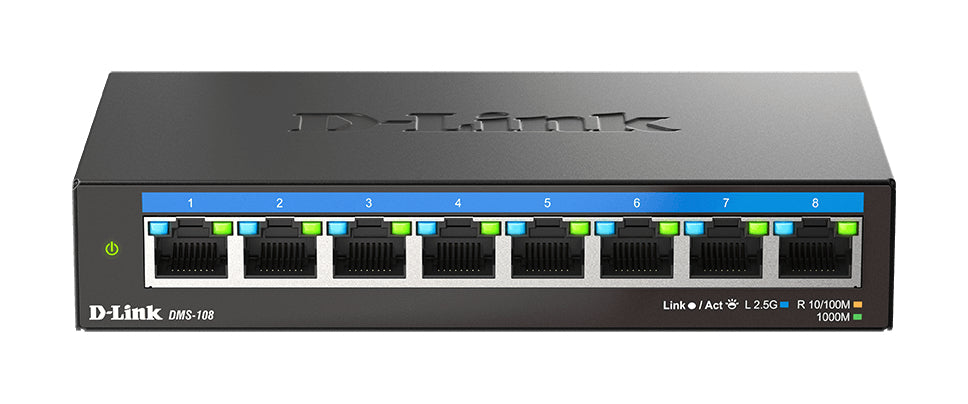 Switch de Rede D-Link DMS-108 8x2.5MGb Unmanaged - imagem 6