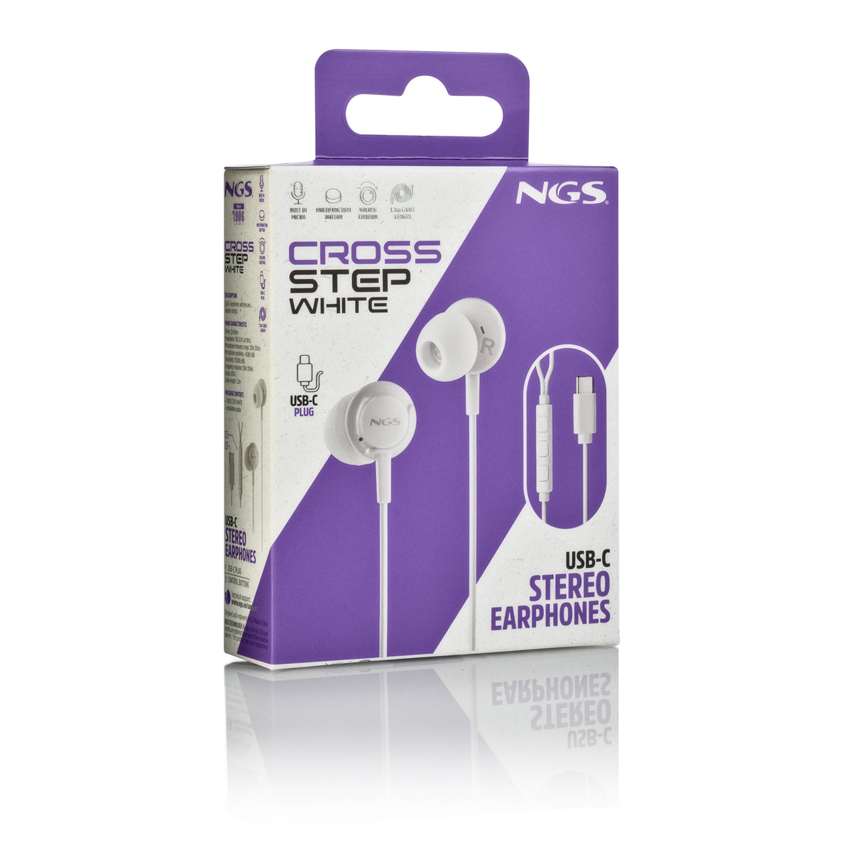 Auscultadores NGS Auricular Branco Estéreo USB-C com cable - imagem 10