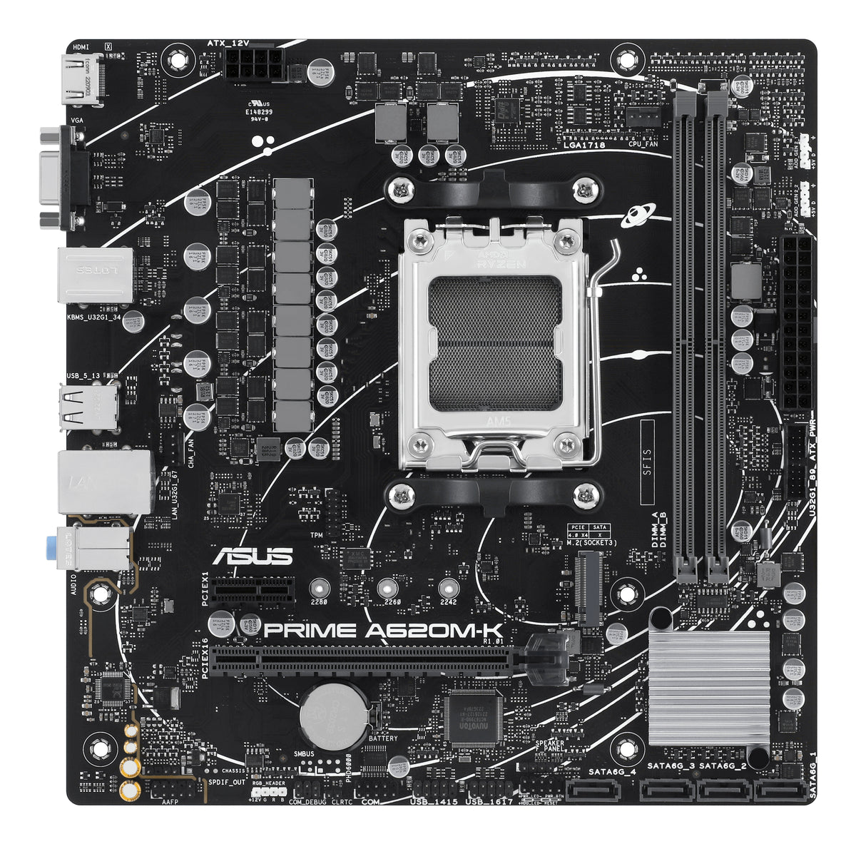 ASUS Placa Base PRIME A620M-K mATX AM5 - imagem 4