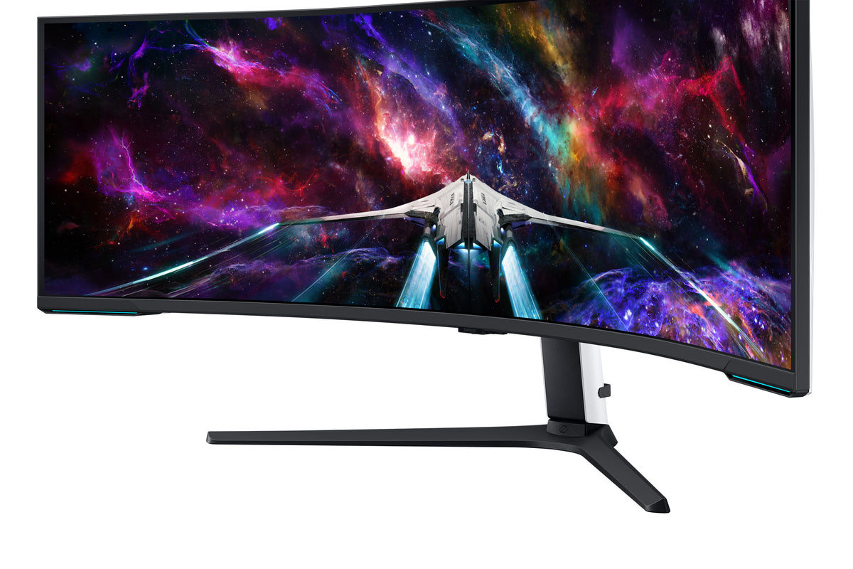 Monitor Gaming Ultrapanorámico Curvo Samsung Odyssey Neo G9 S57CG952NU 57"/ Dual UHD/ 1ms/ 240Hz/ VA/ Regulable em altura/ branco