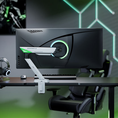 Suporte para mesa de jogos com contrapeso para monitor Aisens DT49TSR-343/ Swivel/Tilt/Tie 16kg