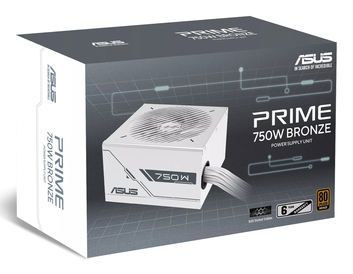 Fonte de Alimentação ASUS PRIME 750B / 90YE00Y3-B0NA00 branco - imagem 10
