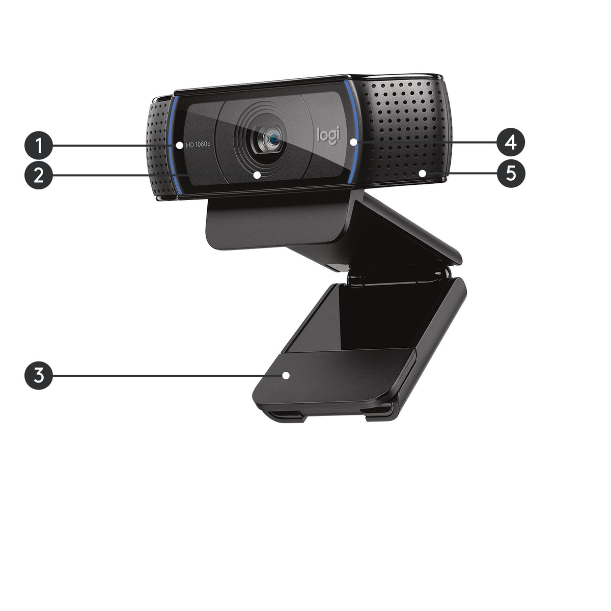 Webcam Logitech C920 Pro / 960-001055 preto - imagem 7