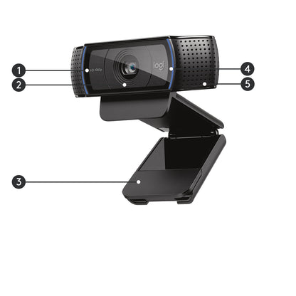 Webcam Logitech C920 Pro / 960-001055 preto - imagem 7