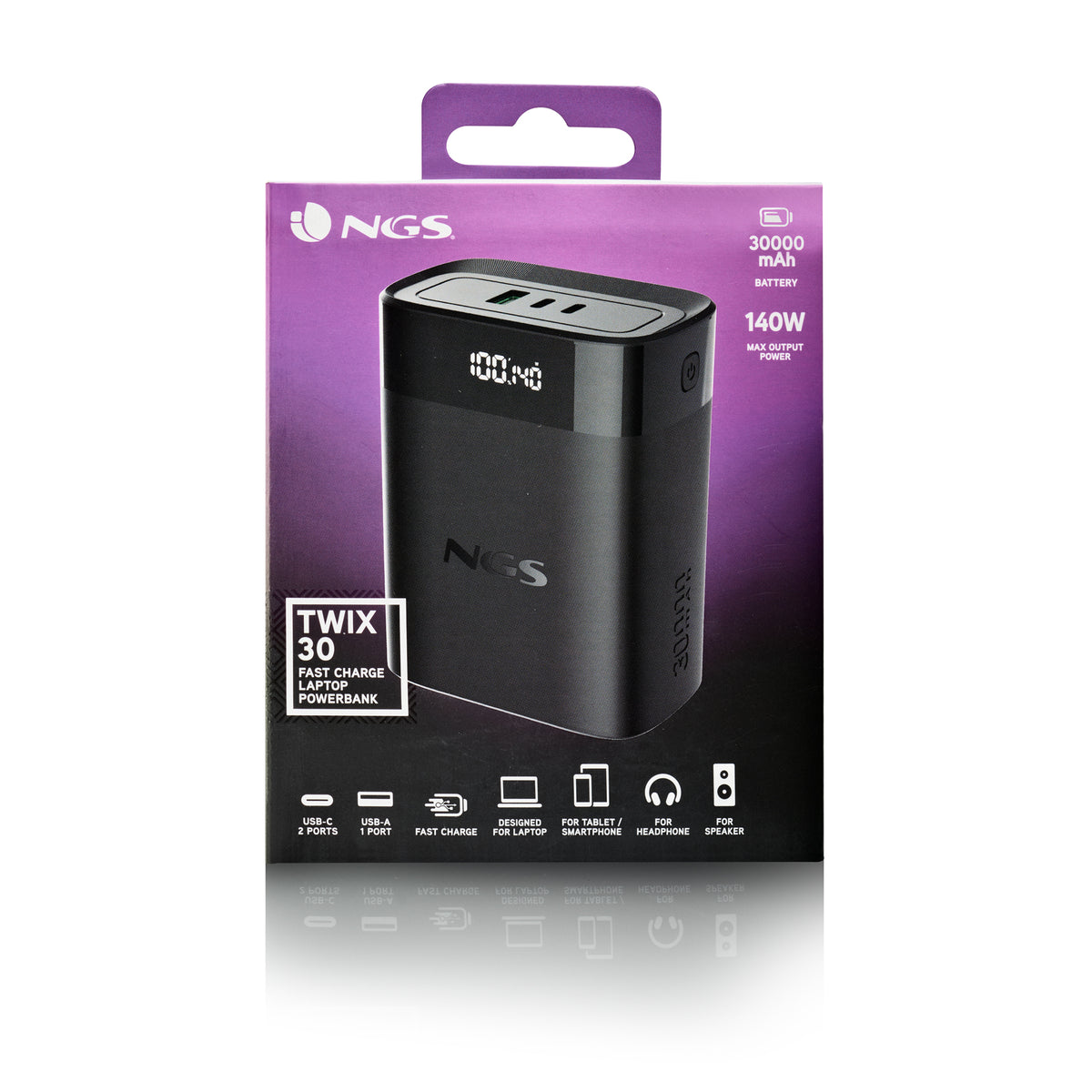 Powerbank NGS BATERIA EXTERNA Portátil CARGA RAPIDA 140W - imagem 12