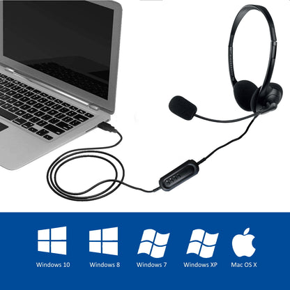 Auscultadores Ewent EW3568 Auricular USB+micrófono cable 2,1m - imagem 5