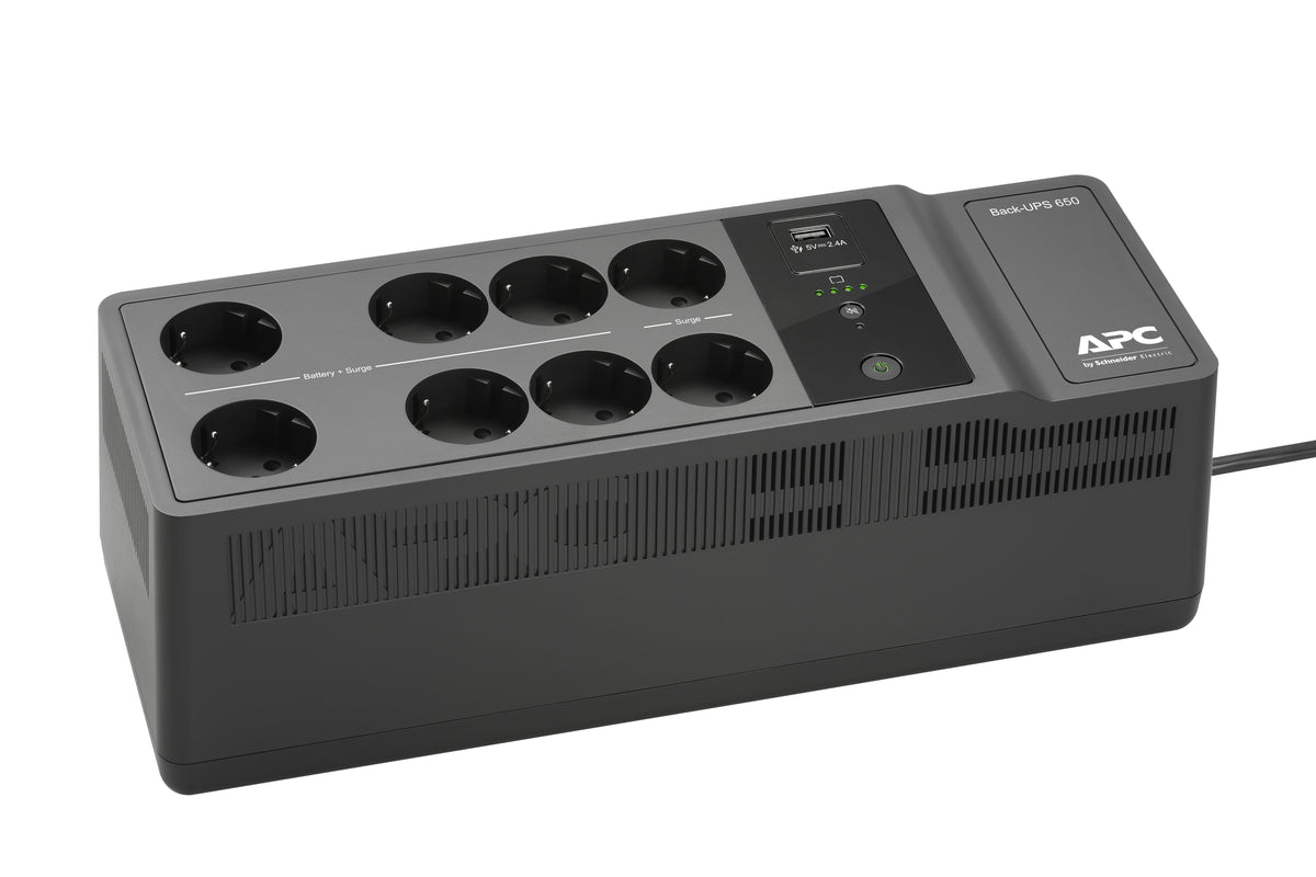 UPS APC Back 650VA/400W 8 tomas Schuko USB A+C - imagem 15