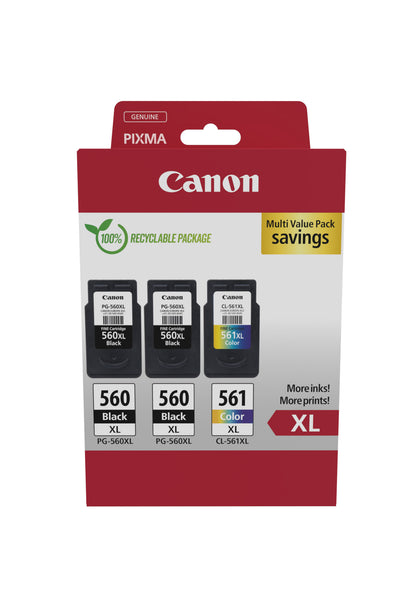 Canon Ink PG-560XL/CL-561XL / 3712C009 BK,C,M,e XL Multipack