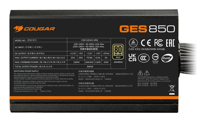 Fonte de Alimentação Cougar Fuente GES 750w 80+ Gold - imagem 9