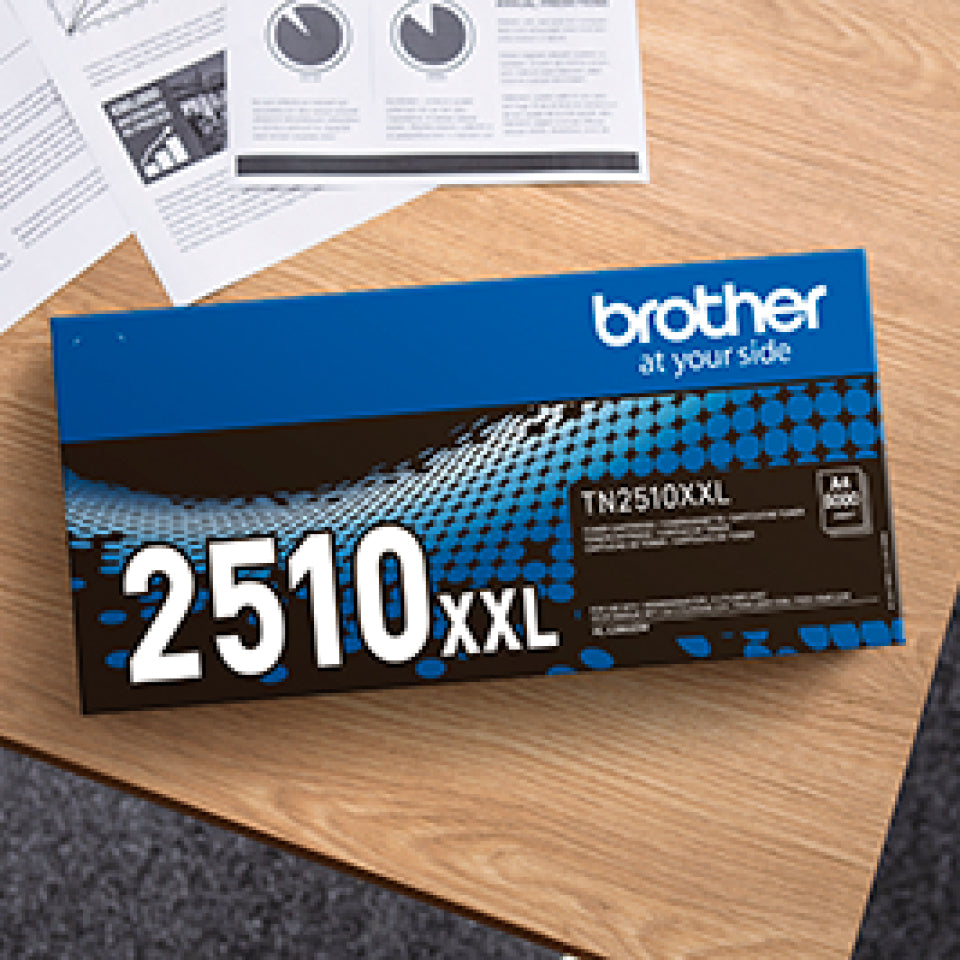Original Brother TN2510XXL Toner de Alta Capacidade/ Preto