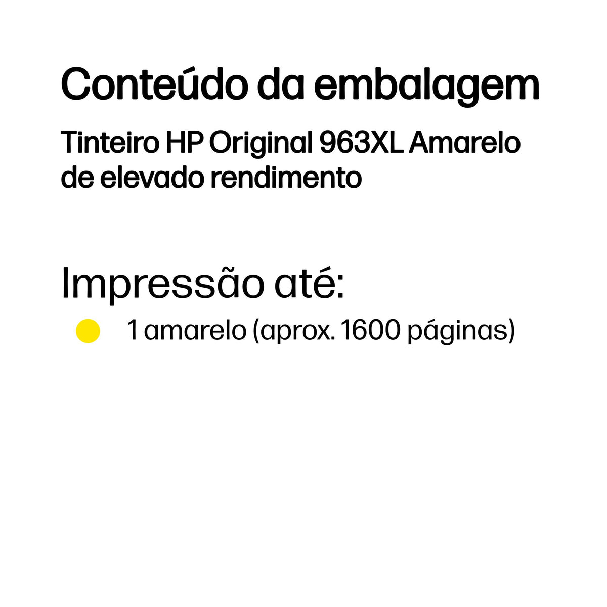 HP Ink 963XL / 3JA29AE amarelo XL - imagem 4