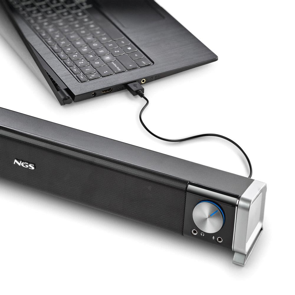 Coluna NGS Barra de Som PC Sem Fios 200W BT - imagem 8