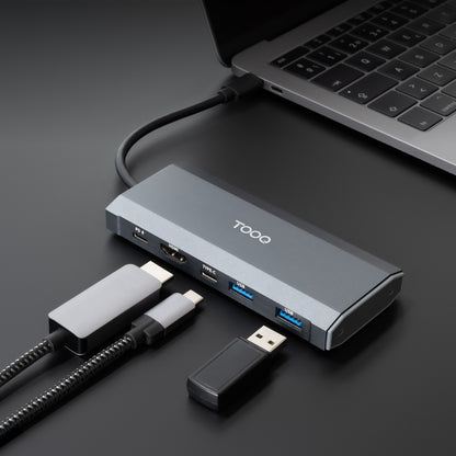 Caixa para Disco Tooq Caja Externa+HUB M.2 NGFF/NVMe USB3.2 Gen2 - imagem 6