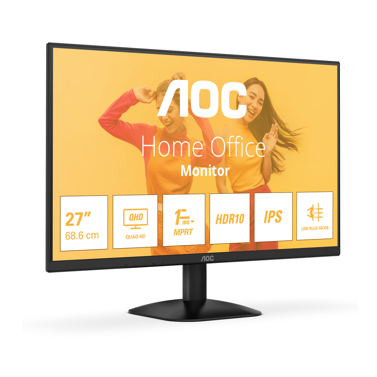 Monitor AOC Q27B35E 27" IPS QHD — preto