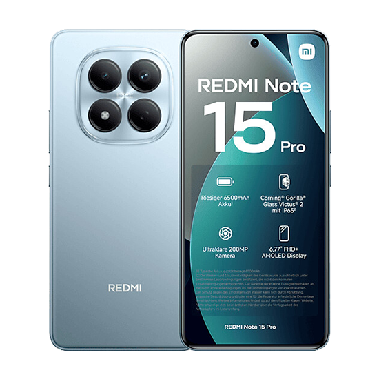 Xiaomi Redmi Note 15 Pro 4G Dual Sim 12GB RAM 512GB - Glacier Blue